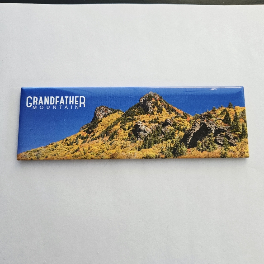 Grandfather Mountain Souvenir Travel Magnet J Scott Graham North Carolina Photo